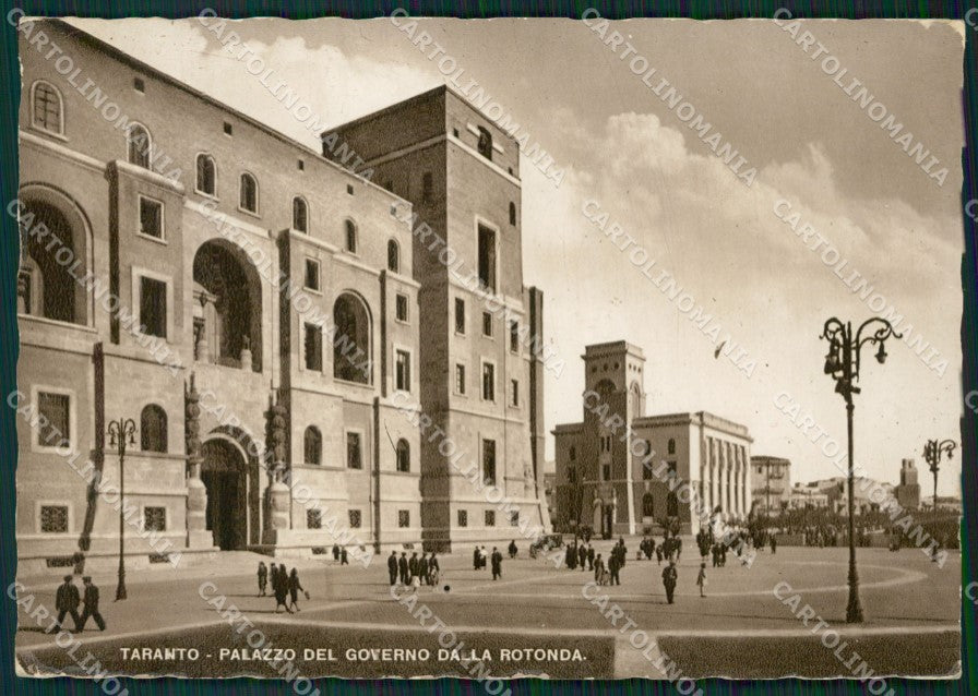 Taranto Città Palazzo del Governo PIEGHINE Foto FG cartolina ZK1134 – fronte