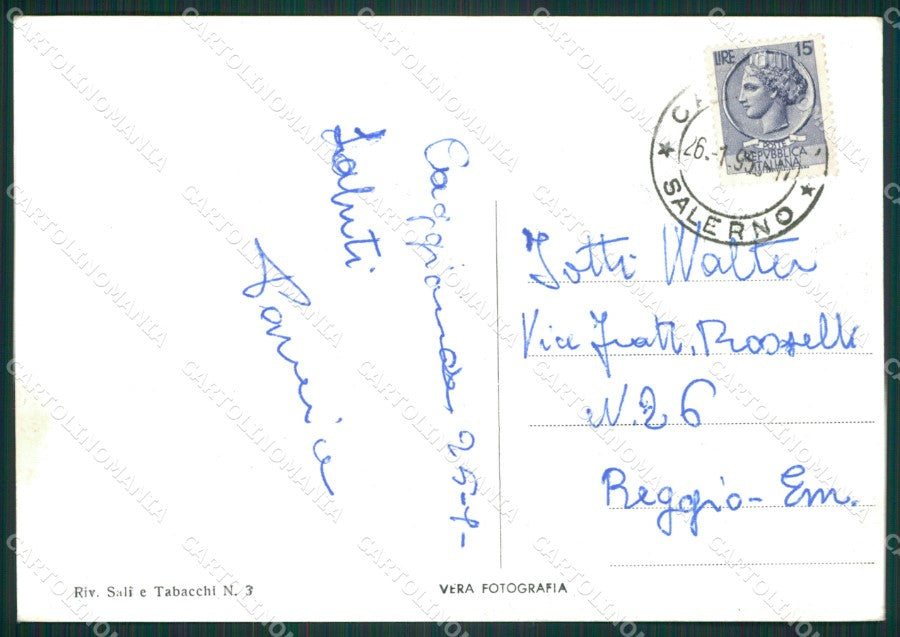 Salerno Caggiano Foto FG cartolina ZK1154 – retro