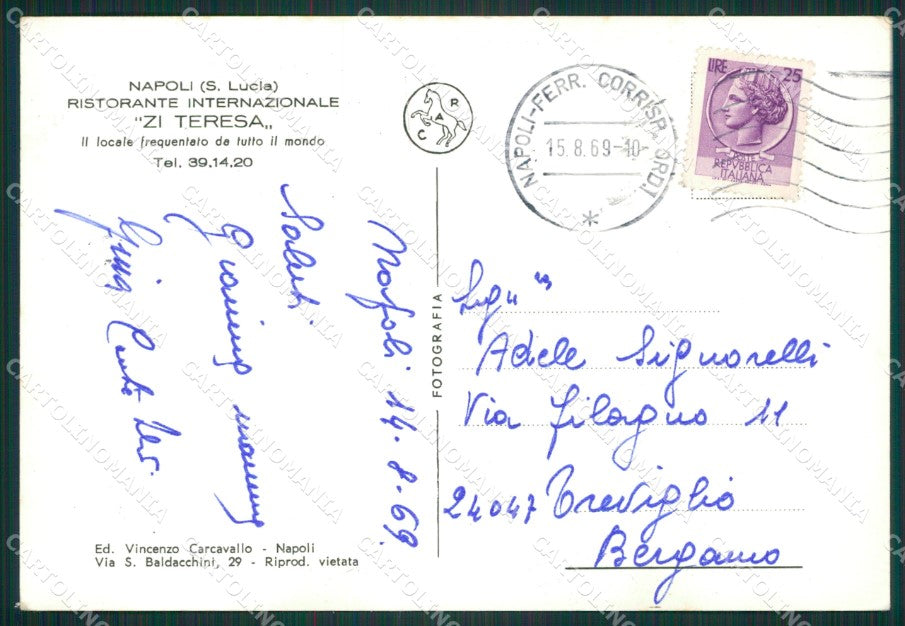 Napoli Città Zi Teresa Foto FG cartolina ZK1157 – retro
