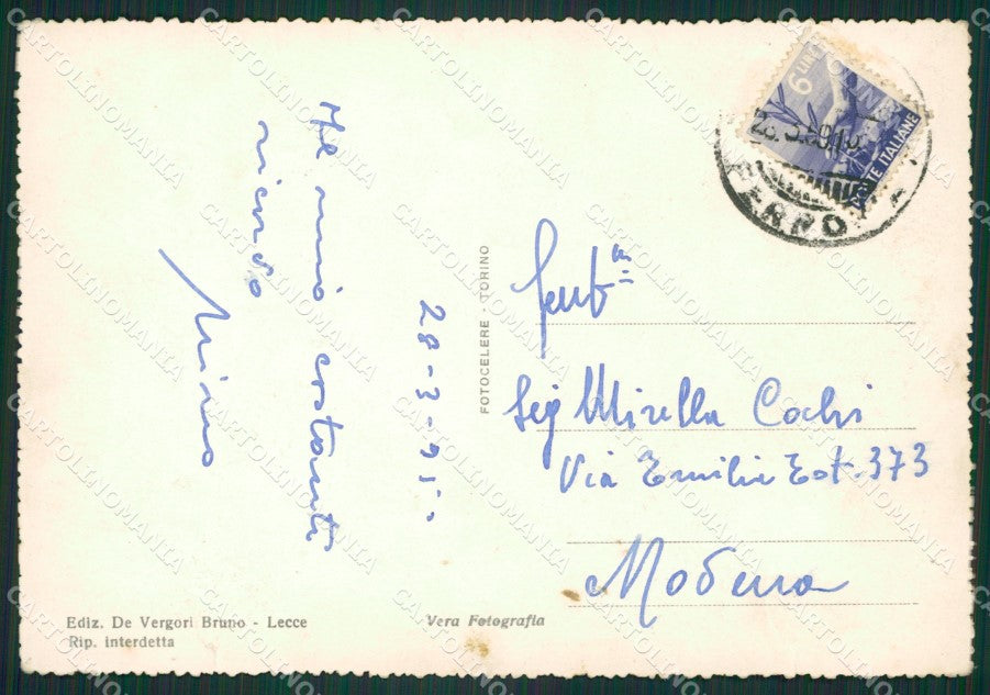 Lecce Città Foto FG cartolina ZK1165 – retro