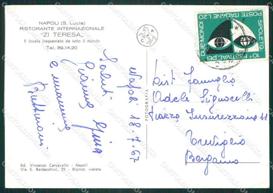 Napoli Città Zi Teresa Foto FG cartolina ZK1166 – retro