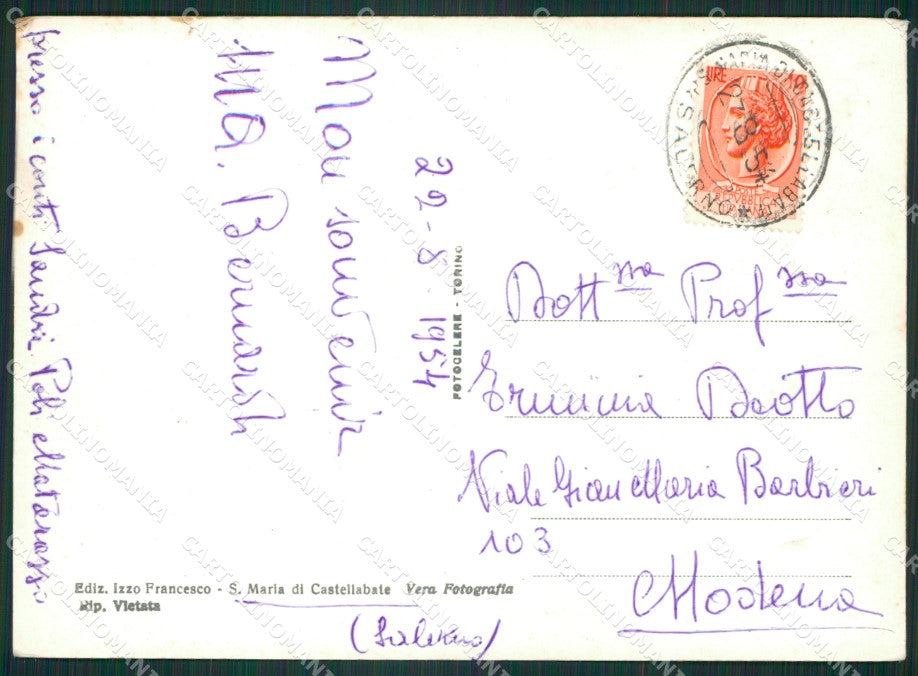 Salerno Santa Maria di Castellabate Foto FG cartolina ZK1167 – retro