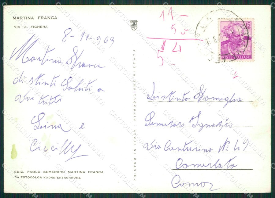 Taranto Martina Franca Foto FG cartolina ZK1210 – retro