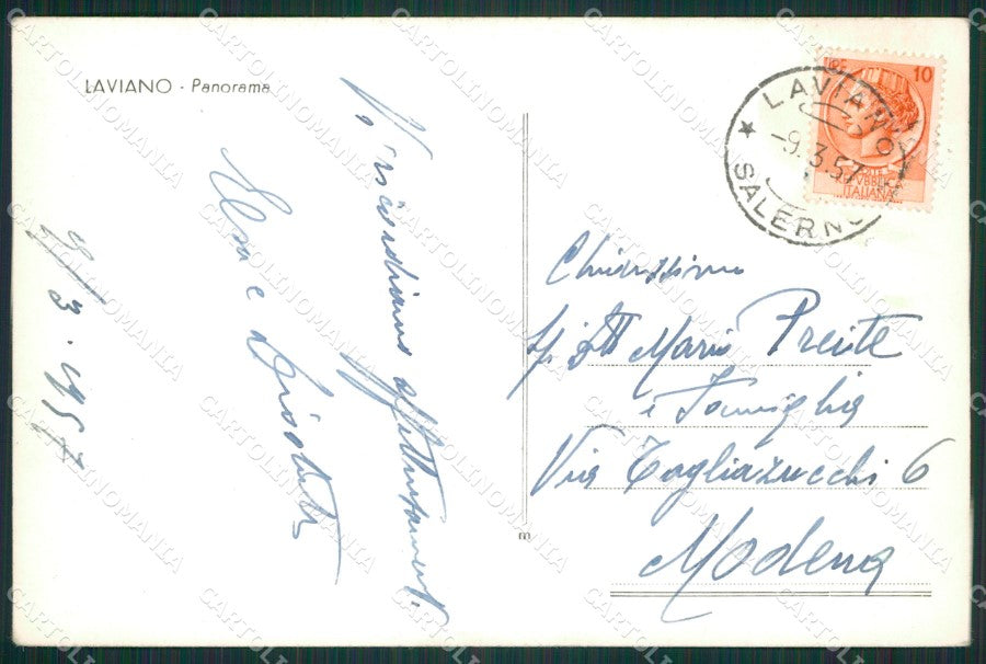 Salerno Laviano Foto FG cartolina ZK1212 – retro