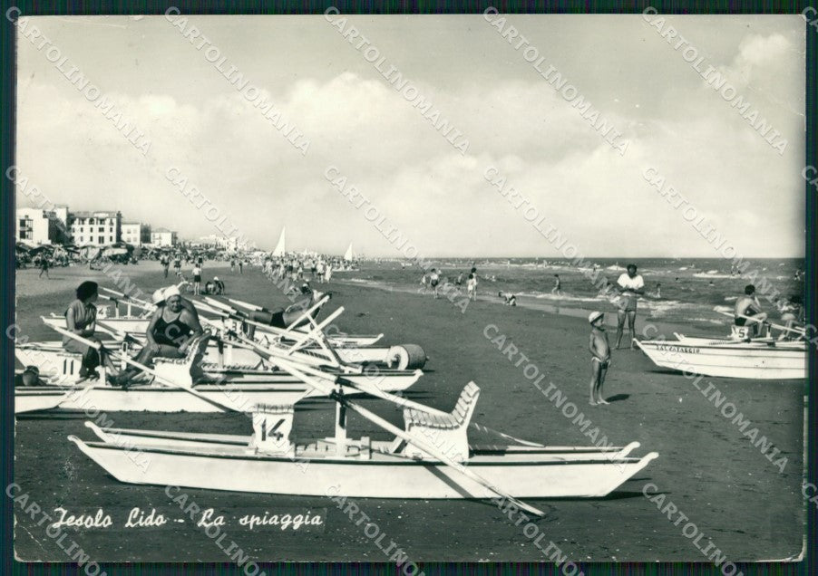 Venezia Jesolo Lido di Barche PIEGA Foto FG cartolina ZK1227 – fronte