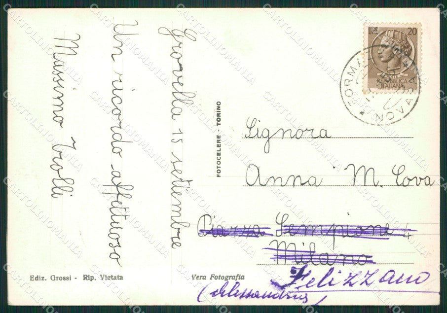 Verbania Formazza Grovella PIEGHINA Foto FG cartolina ZK1236 – retro