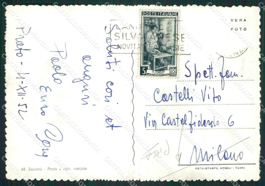 Prato Città PIEGATA Foto FG cartolina ZK1259 – retro