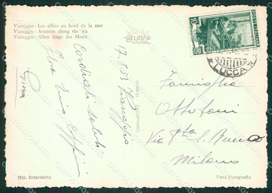 Lucca Viareggio Foto FG cartolina ZK1260 – retro