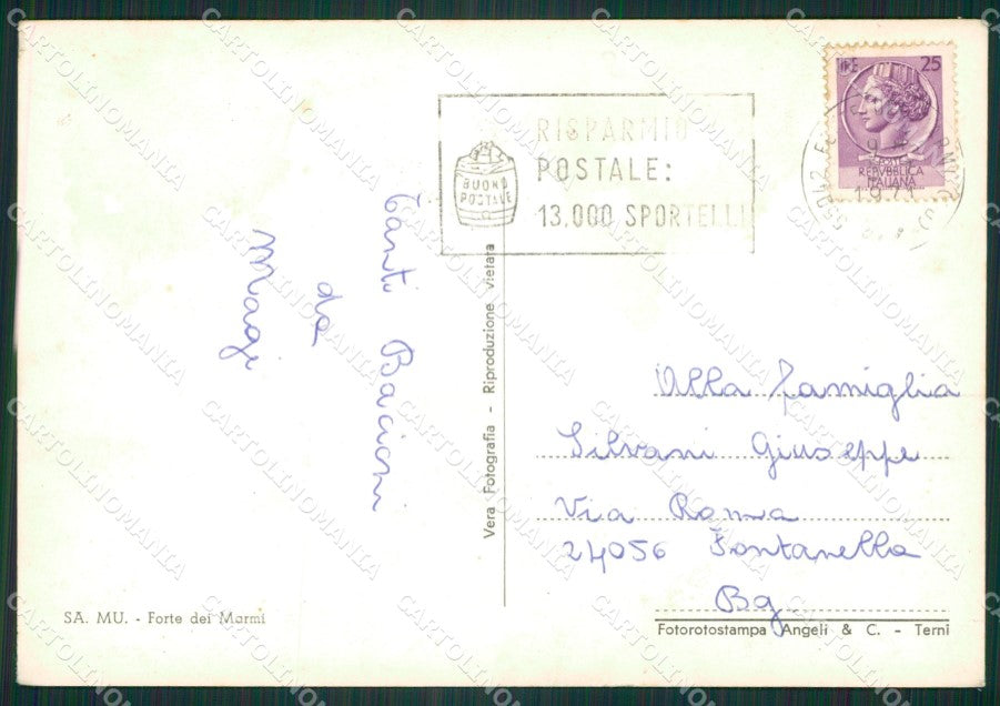 Lucca Forte dei Marmi Saluti da Foto FG cartolina ZK1289 – retro