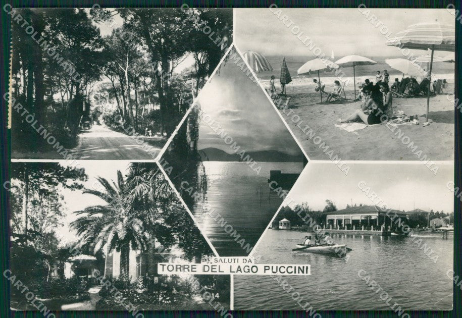 Lucca Viareggio Torre del Lago Puccini Saluti da Foto FG cartolina ZK1293 – fronte