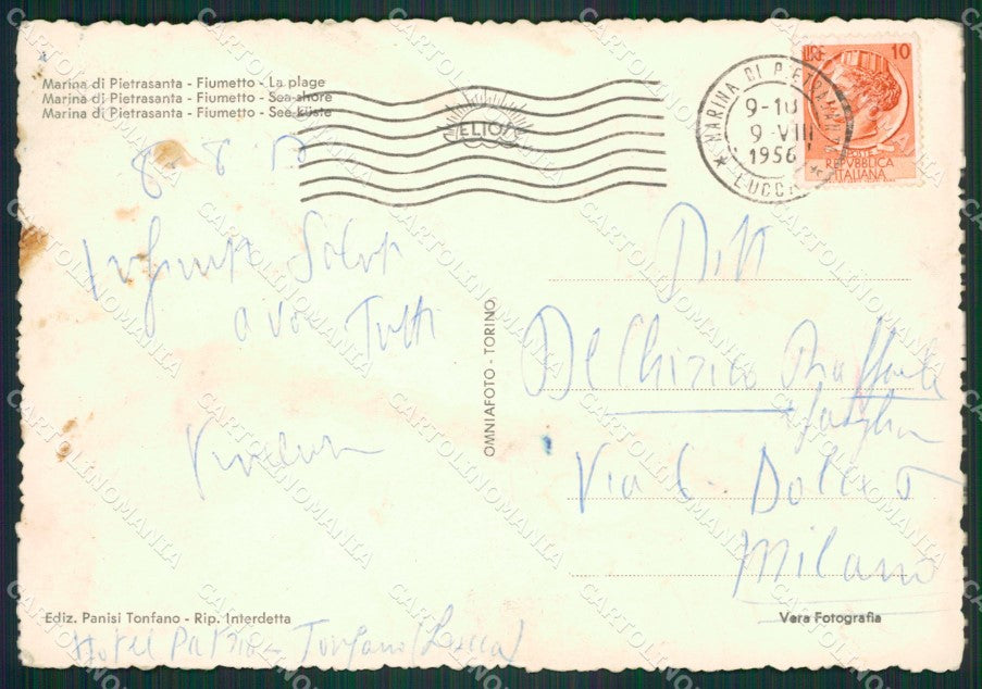 Lucca Pietrasanta Fiumetto Foto FG cartolina ZK1313 – retro