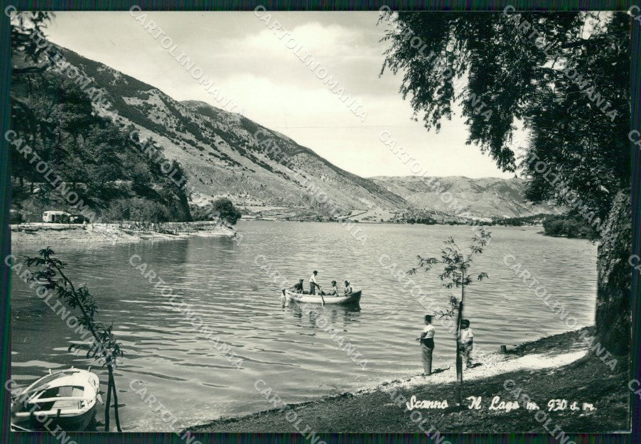 L'Aquila Scanno Barche Foto FG cartolina ZK1322 – fronte