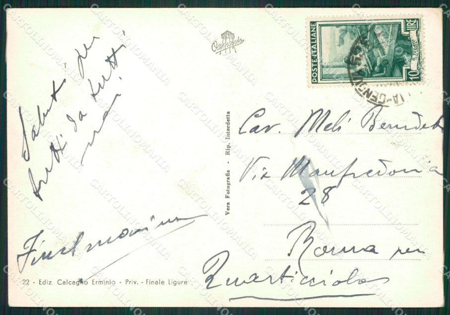 Savona Finale Ligure Foto FG cartolina ZK1327 – retro