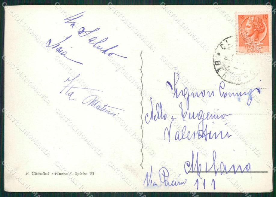 Bergamo Clusone Foto FG cartolina ZK1329 – retro
