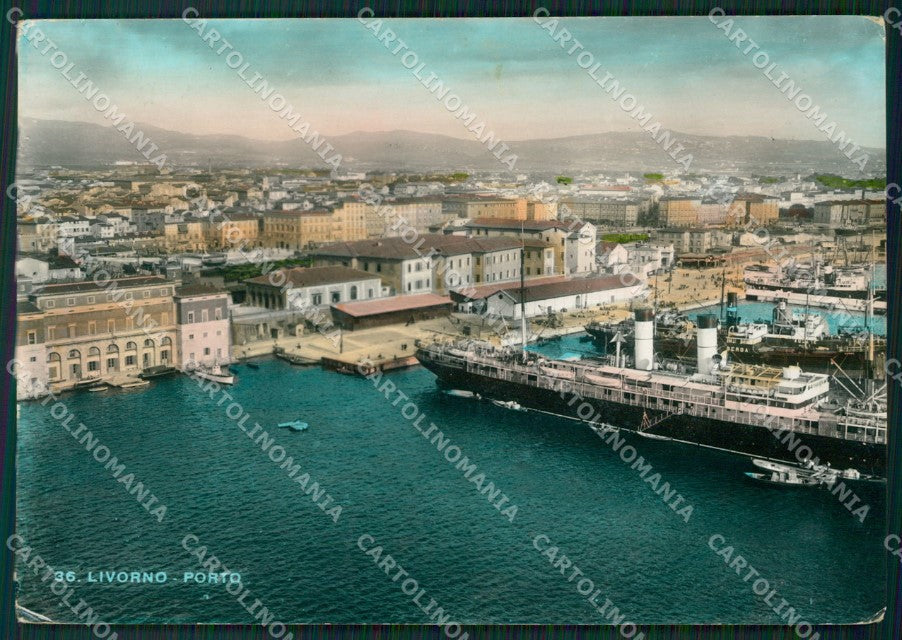 Livorno Città Navi PIEGHINA Foto FG cartolina ZK1331 – fronte