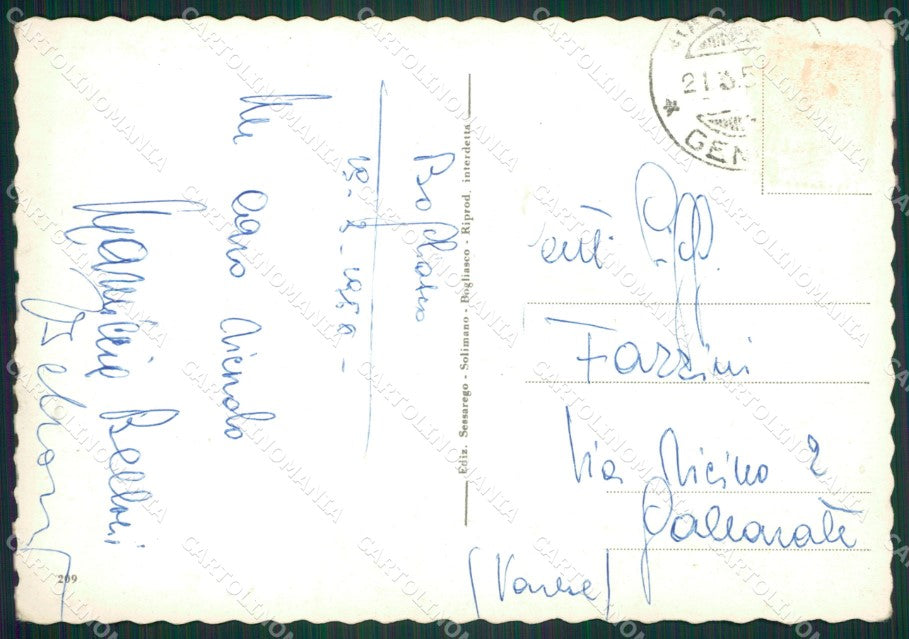 Genova Bogliasco Foto FG cartolina ZK1333 – retro