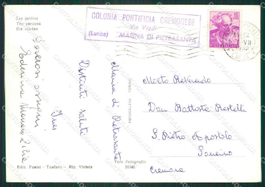 Lucca Pietrasanta Tonfano Foto FG cartolina ZK1339 – retro