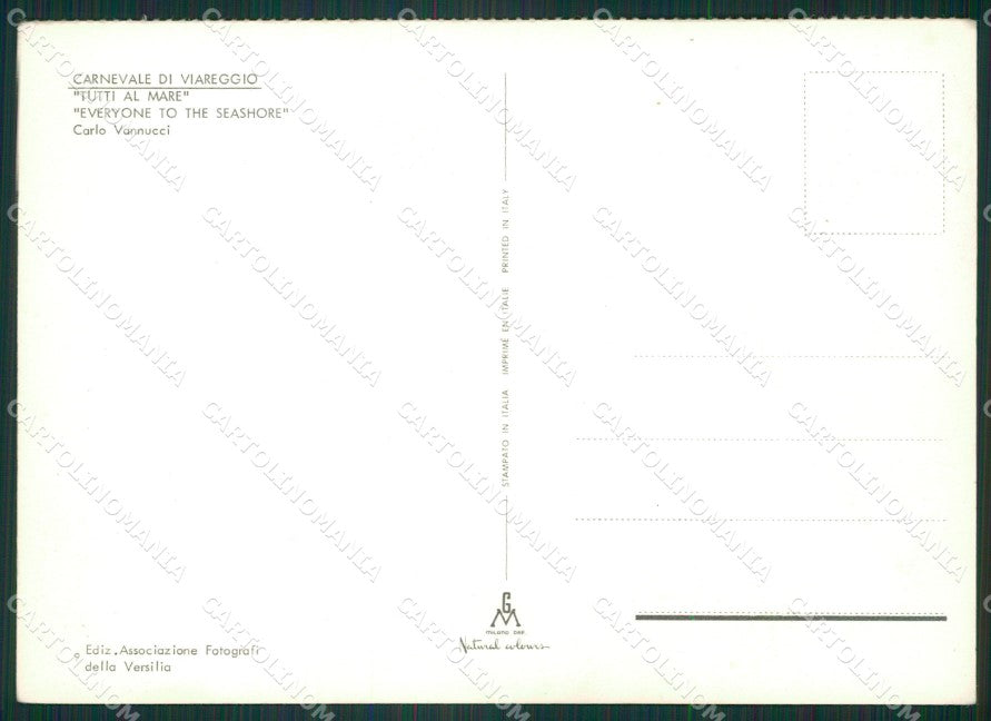 Lucca Viareggio Carnevale Foto FG cartolina ZK1359 – retro