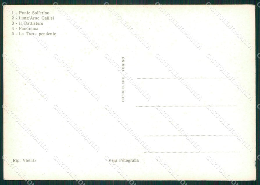 Pisa Città STRAPPINO Foto FG cartolina ZK1371 – retro