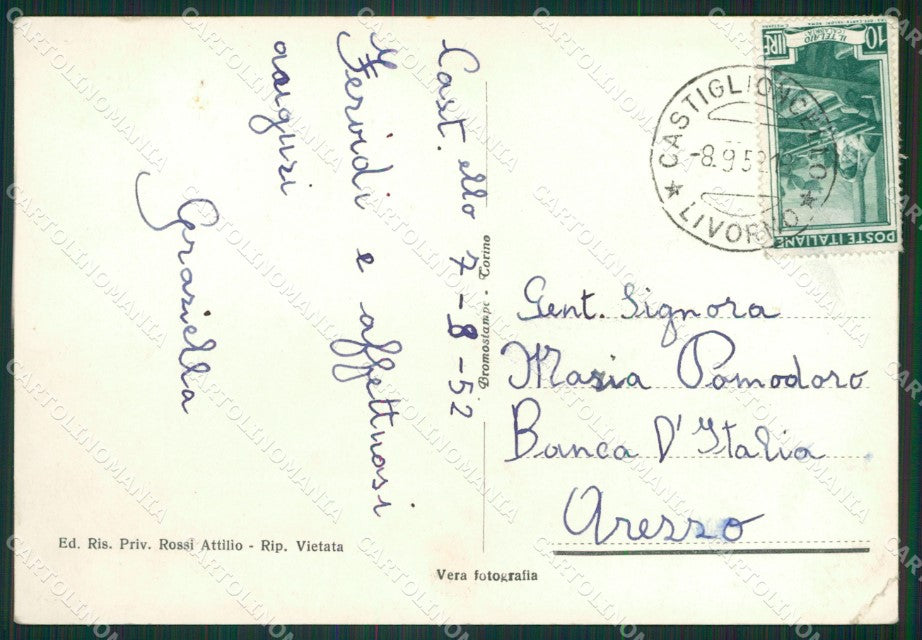 Livorno Rosignano Marittimo Castiglioncello PIEGHINA Foto FG cartolina ZK1376 – retro