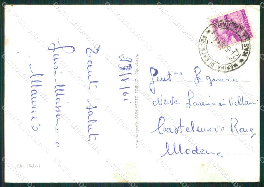 La Spezia Ameglia Fiumaretta ABRASA Foto FG cartolina ZK1377 – retro