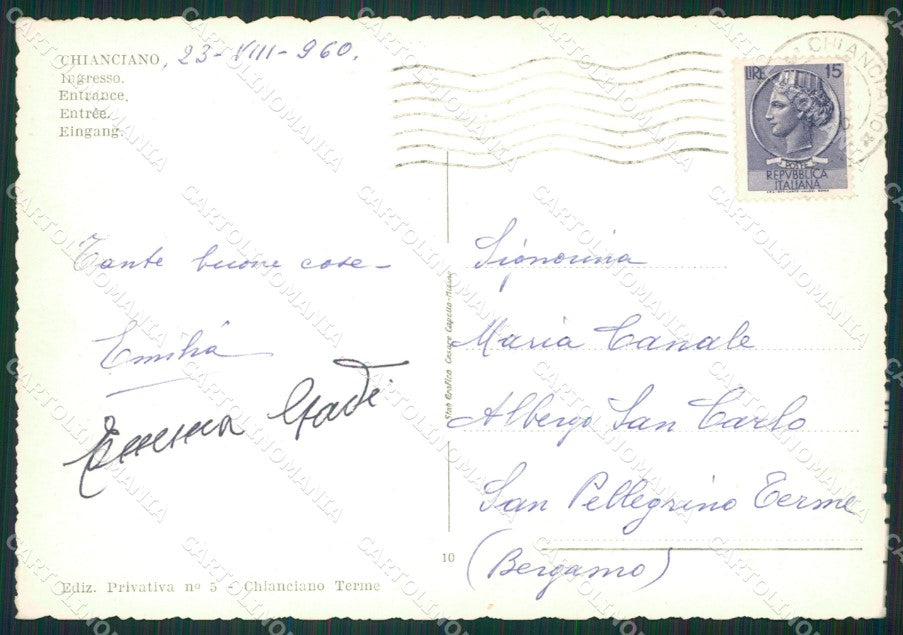 Siena Chianciano Terme Auto Foto FG cartolina ZK1380 – retro