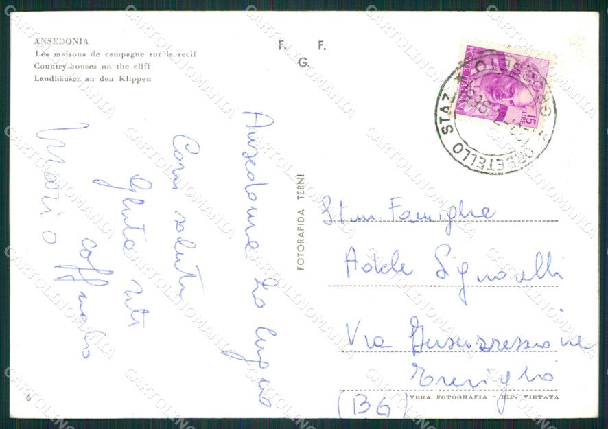 Grosseto Orbetello Ansedonia Foto FG cartolina ZK1383 – retro