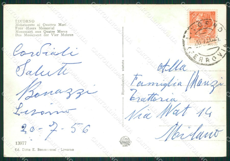 Livorno Città Foto FG cartolina ZK1384 – retro