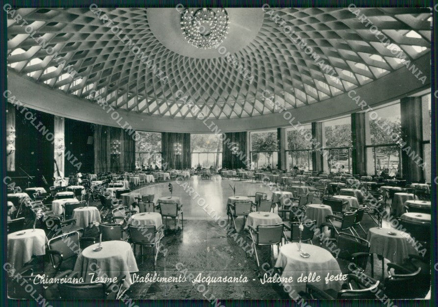 Siena Chianciano Terme Stabilimento Acqua Santa Foto FG cartolina ZK1391 – fronte