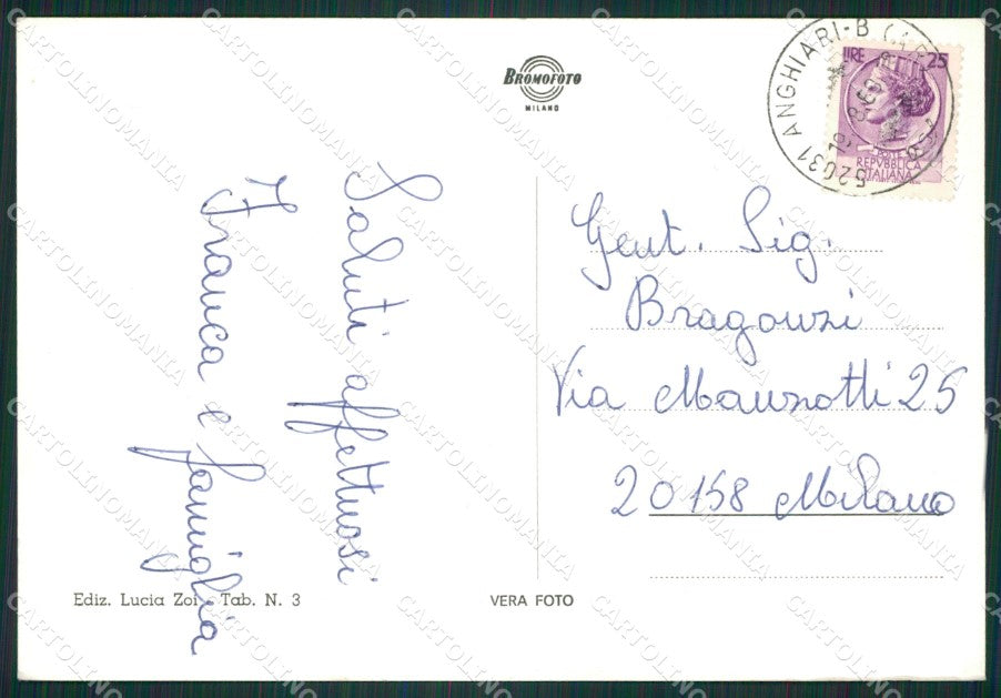 Arezzo Anghiari Saluti da Foto FG cartolina ZK1394 – retro