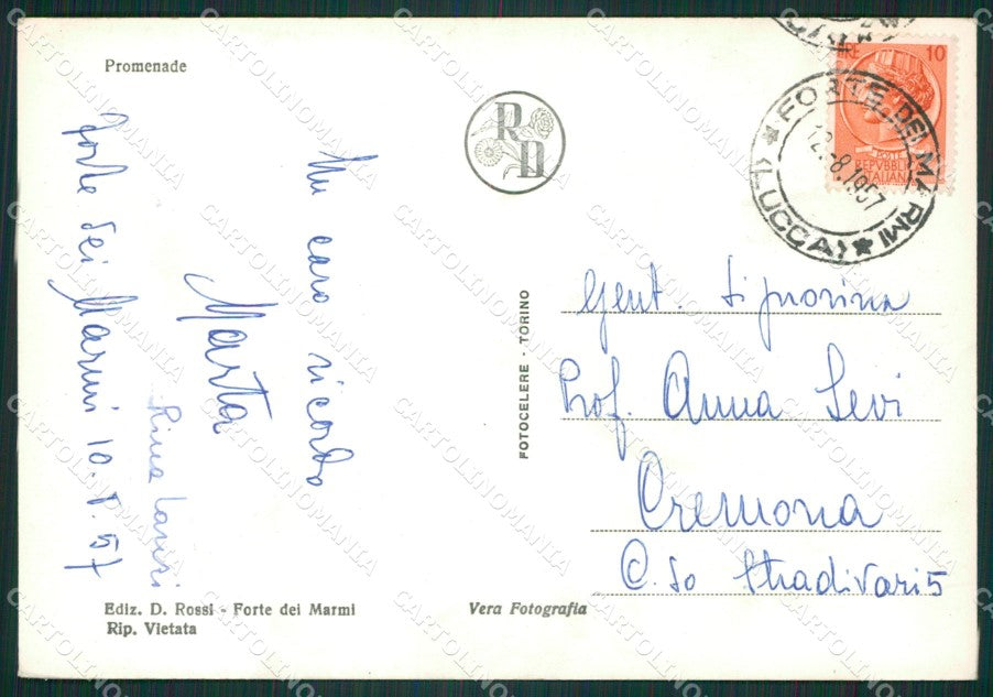 Lucca Forte dei Marmi Foto FG cartolina ZK1400 – retro