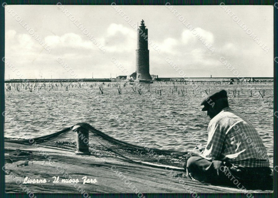 Livorno Città Faro PIEGA Foto FG cartolina ZK1414 – fronte