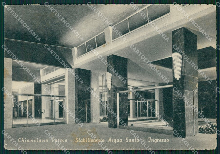 Siena Chianciano Terme Stabilimento Acqua Santa FG cartolina ZK1461 – fronte