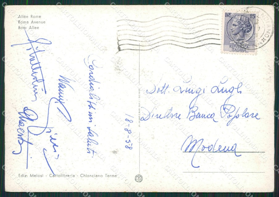 Siena Chianciano Terme ABRASA FG cartolina ZK1473 – retro