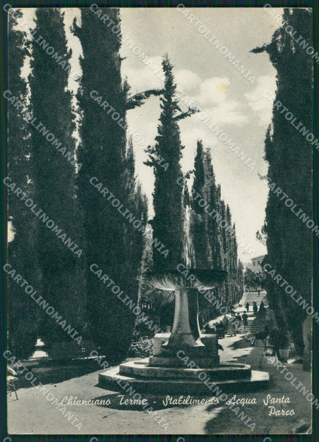 Siena Chianciano Terme Stabilimento Acqua Santa ABRASA FG cartolina ZK1474 – fronte