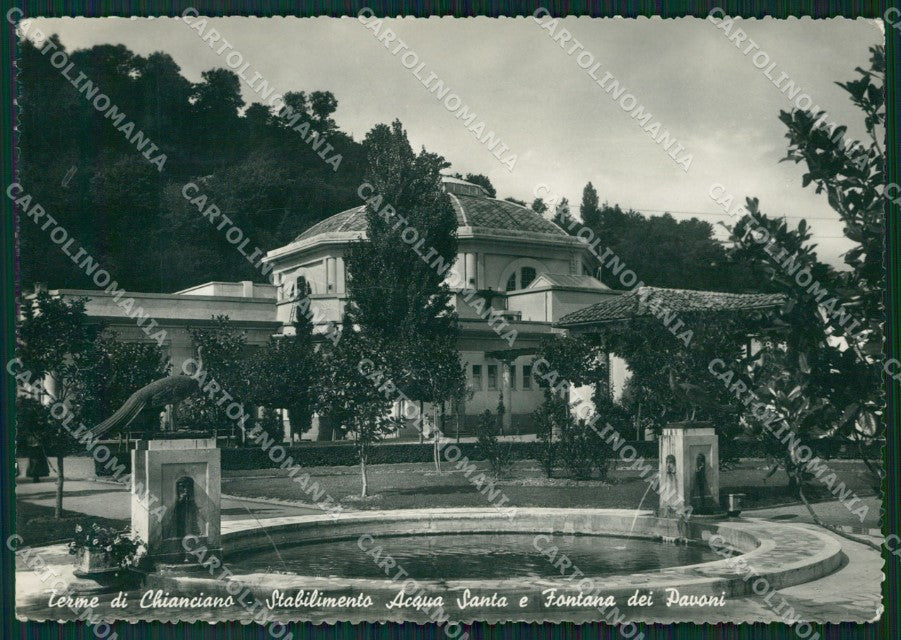 Siena Chianciano Terme Stabilimento Acqua Santa Foto FG cartolina ZK1483 – fronte