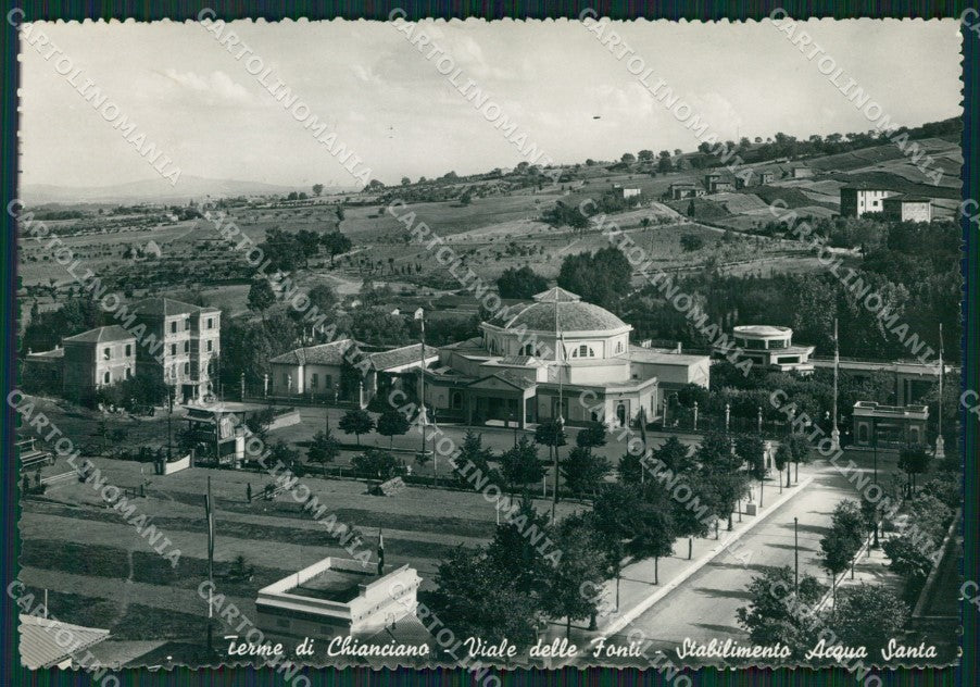 Siena Chianciano Terme Stabilimento Acqua Santa Foto FG cartolina ZK1484 – fronte
