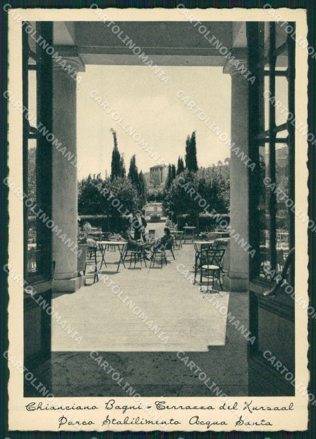 Siena Chianciano Bagni Stabilimento Acqua Santa FG cartolina ZK1511 – fronte