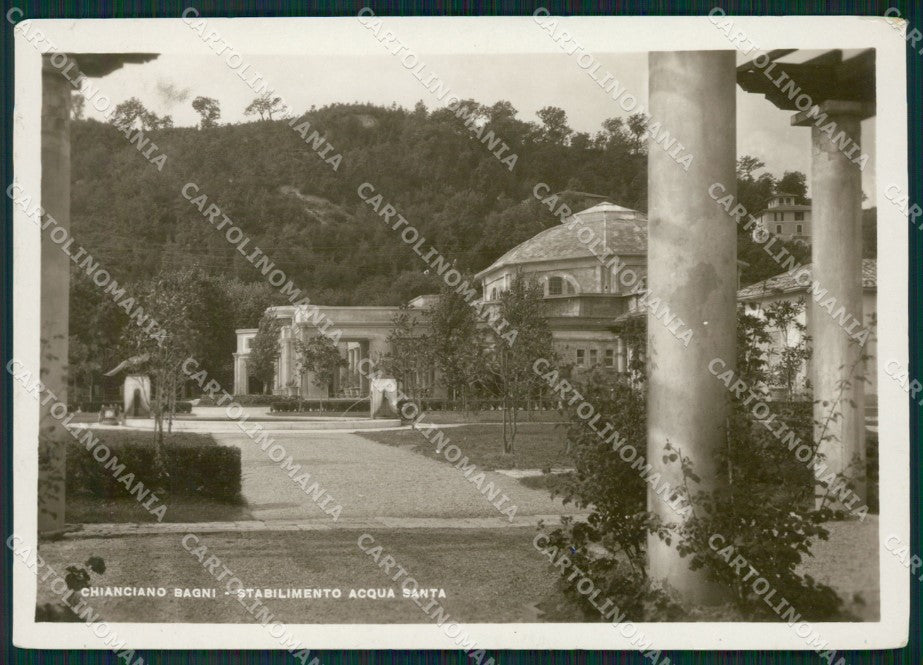 Siena Chianciano Bagni Stabilimento Acqua Santa Foto FG cartolina ZK1536 – fronte