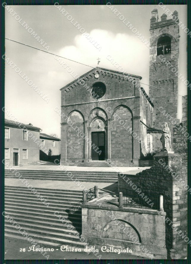 Siena Asciano Chiesa della Collegiata Foto FG cartolina ZK1564 – fronte