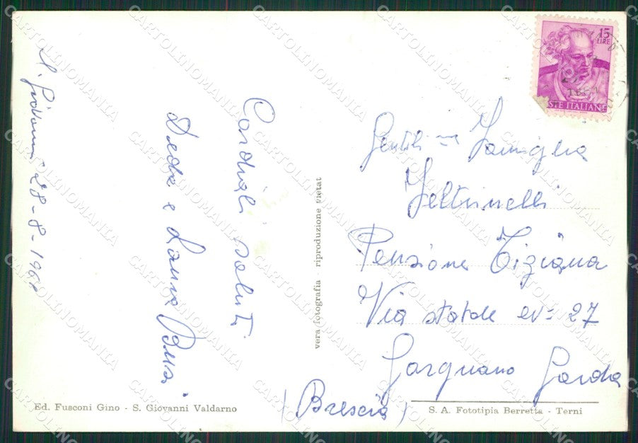 Arezzo San Giovanni Valdarno Foto FG cartolina ZK1569 – retro