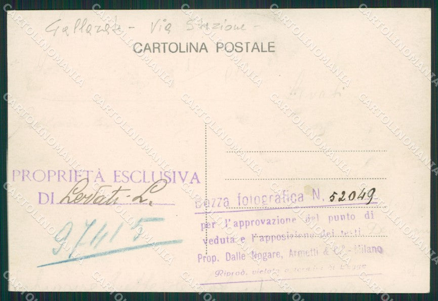 Varese Gallarate Bozza Stazione Foto FG cartolina ZK1584 – retro