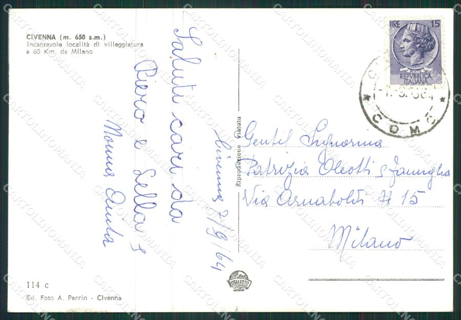 Como Civenna STRAPPINO Foto FG cartolina ZK1586 – retro