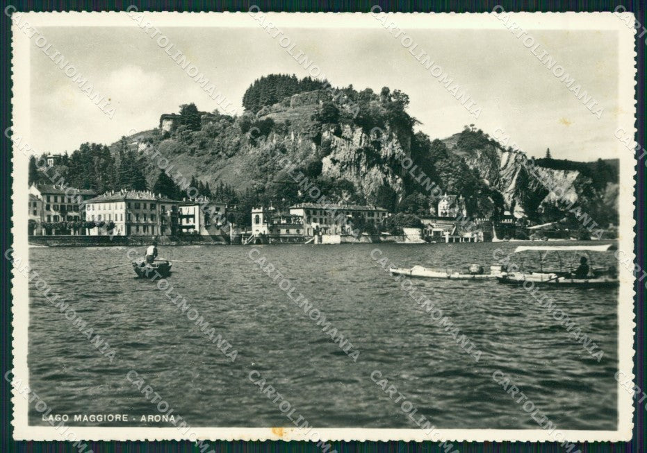 Novara Arona Barca Foto FG cartolina ZK1618 – fronte