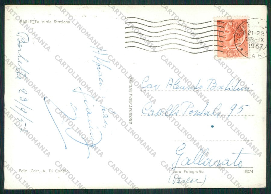 Bari Barletta Foto FG cartolina ZK1633 – retro