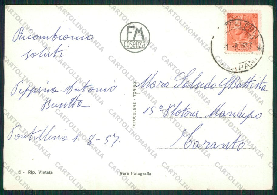 Cosenza Spezzano Camigliatello Silano Foto FG cartolina ZK1642 – retro