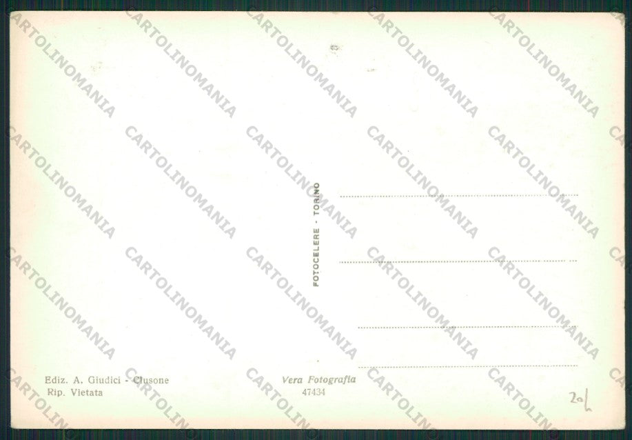 Bergamo Clusone Foto FG cartolina ZK1646 – retro