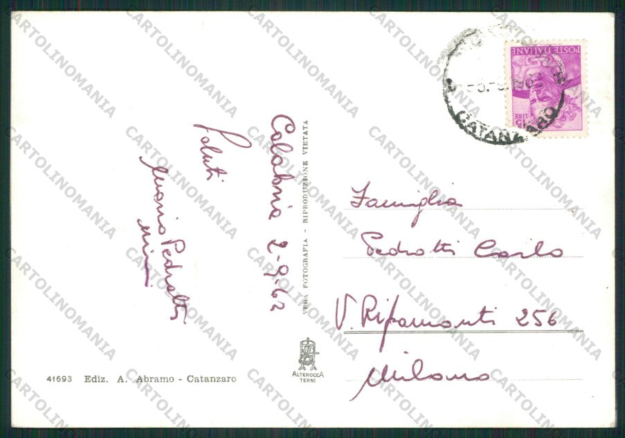 Cosenza Spezzano Moccone Foto FG cartolina ZK1689 – retro
