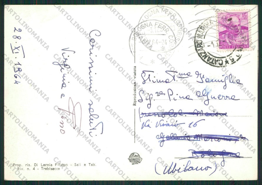 Cosenza Trebisacce PIEGHINE Foto FG cartolina ZK1693 – retro