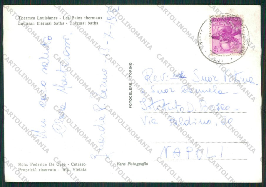 Cosenza Guardia Piemontese Terme Luigiane Foto FG cartolina ZK1696 – retro